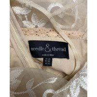 Needle & Thread Dress Silk in Beige
