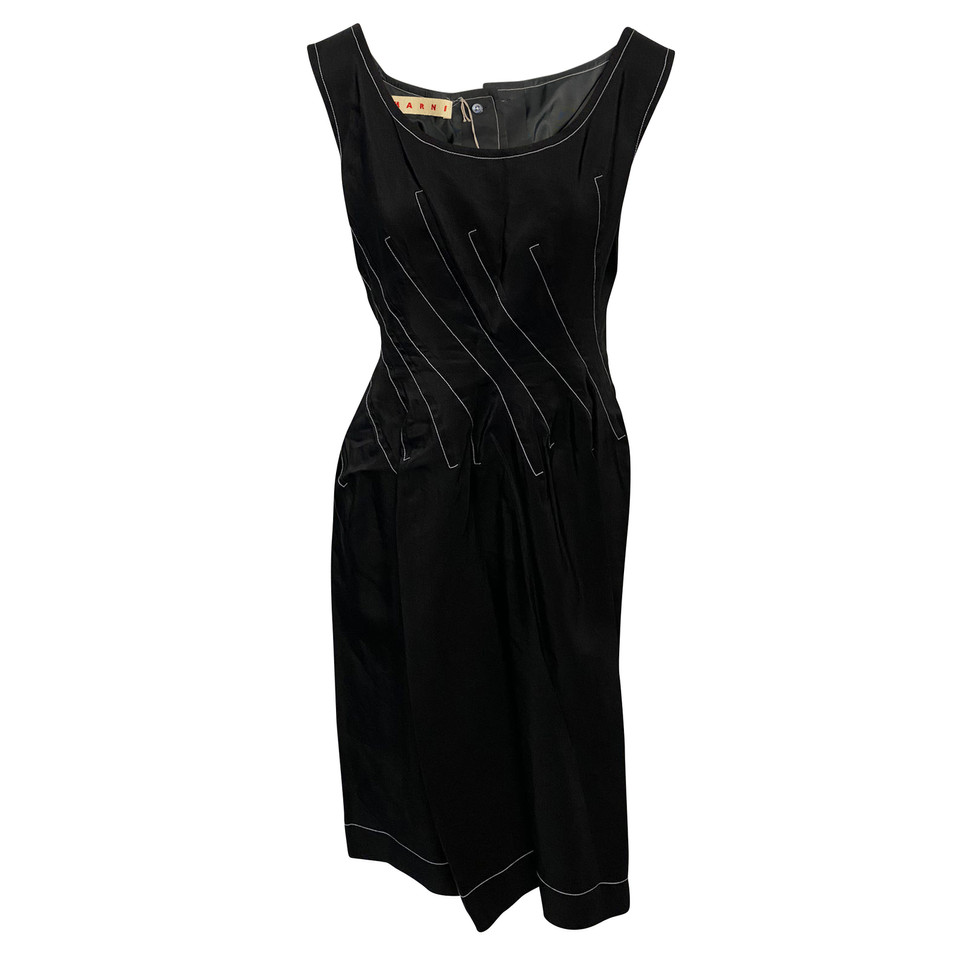 Marni Dress Ramie in Black