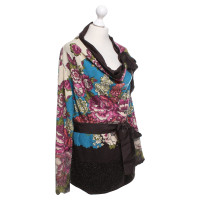 Kenzo Cardigan with floral weave pattern