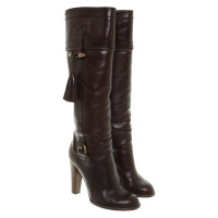 Dolce & Gabbana Bottes en Cuir en Marron