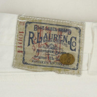 Ralph Lauren Paire de Pantalon en Coton en Blanc