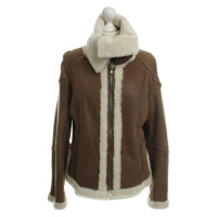 Marc Cain Suede jacket with lambskin