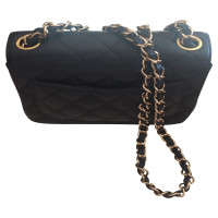 Chanel Classic Flap Bag Mini Square en Cuir en Noir