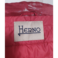 Herno Giacca/Cappotto in Lino in Rosso