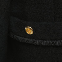 Chanel Bouclé jas in zwart