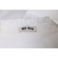 Miu Miu Top Cotton in White