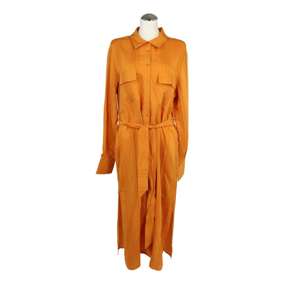Alberta Ferretti Kleid aus Baumwolle in Orange