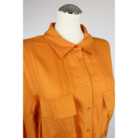 Alberta Ferretti Kleid aus Baumwolle in Orange