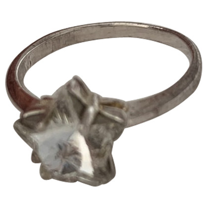 Swarovski Ring aus Versilbert in Silbern