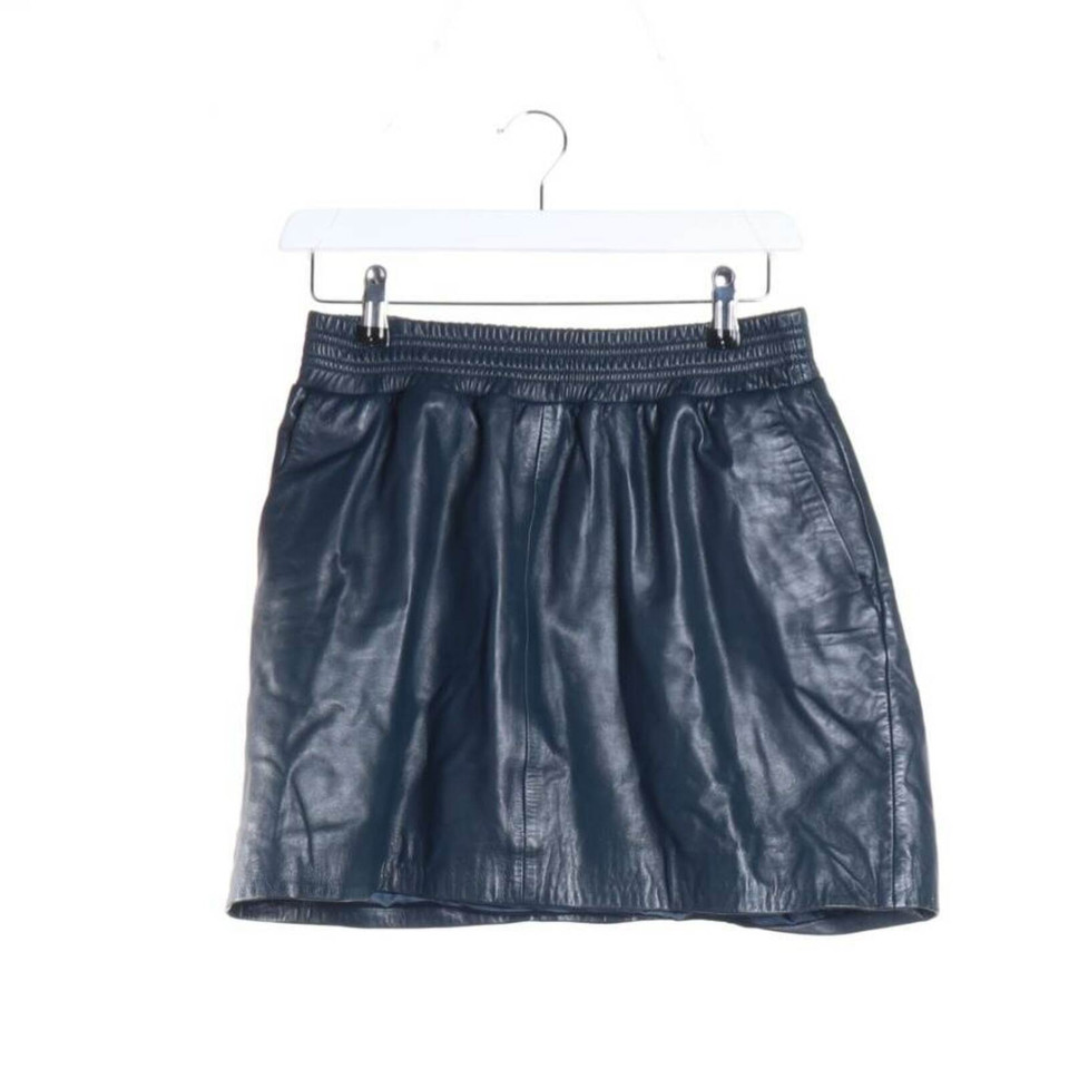 Arma Skirt Leather in Blue