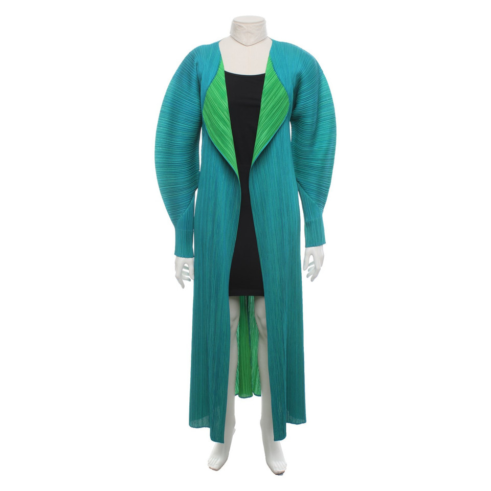 Issey Miyake Giacca/Cappotto in Petrolio