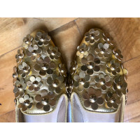 Moschino Cheap And Chic Slippers/Ballerinas Leather in Gold