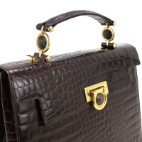 Gianni Versace Handbag in Bordeaux