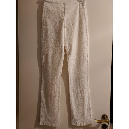 Guess Paire de Pantalon en Coton en Blanc