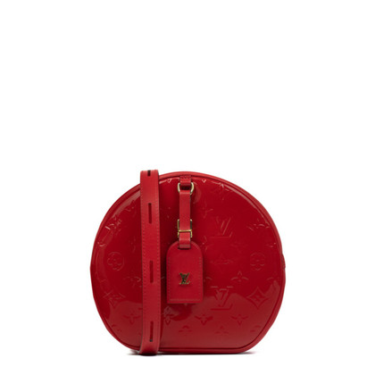Louis Vuitton Boîte Chapeau aus Lackleder in Rot