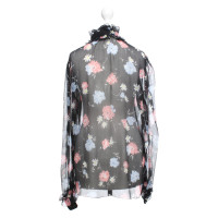 D&G Zijden blouse met een bloemmotief