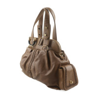 Bulgari Handtasche aus Leder in Braun