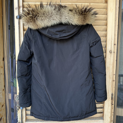 Woolrich Jacke/Mantel aus Viskose in Schwarz