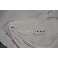 Miu Miu Top Silk in Cream