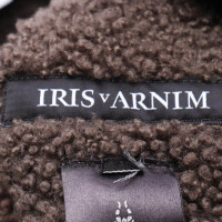 Iris Von Arnim Veste/Manteau en Cuir en Marron