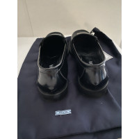 Prada Slipper/Ballerinas aus Leder in Schwarz