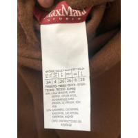 Max Mara Studio Jacket/Coat Wool in Brown