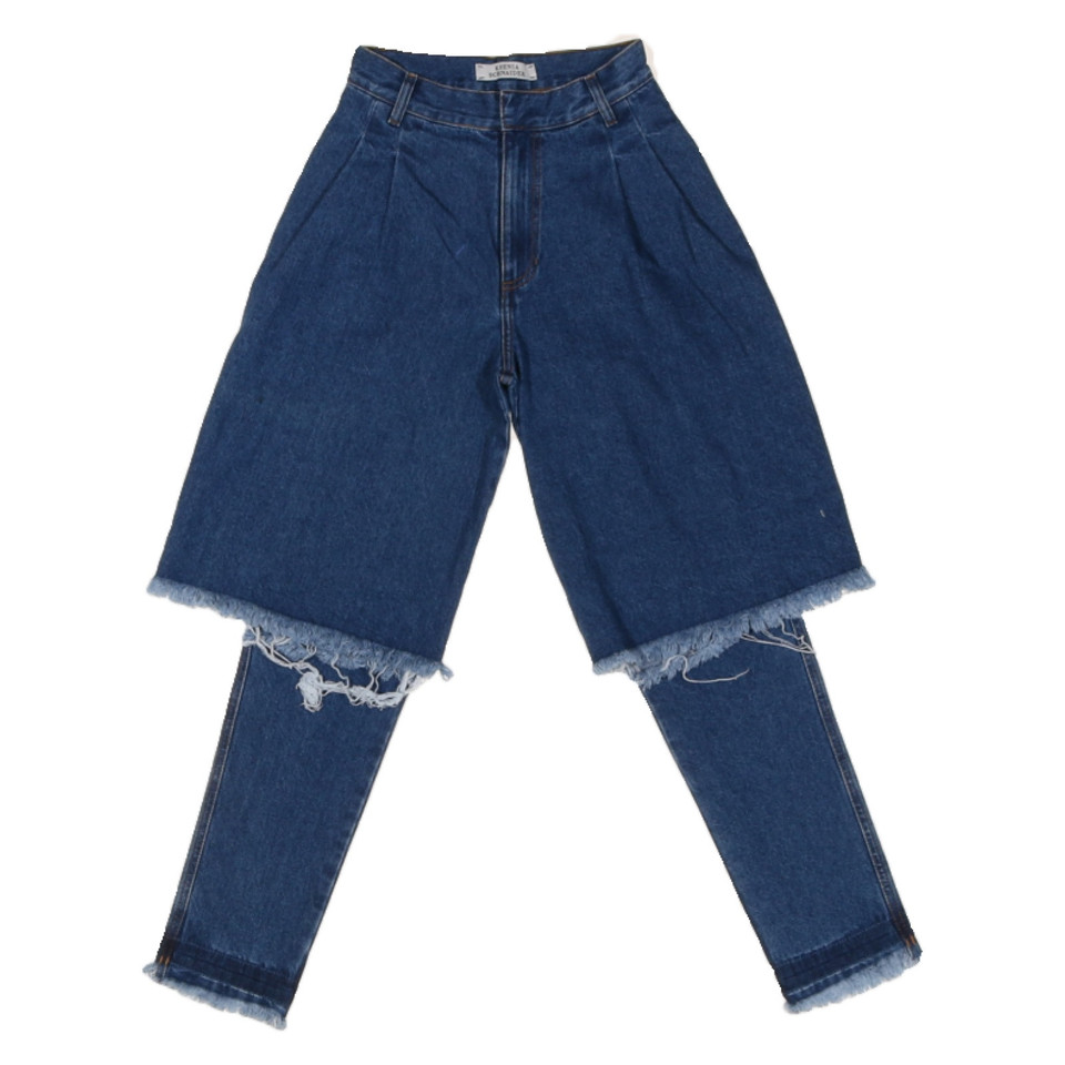 Ksenia Schnaider Jeans aus Baumwolle in Blau