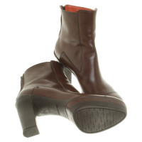 Santoni Leather ankle boots