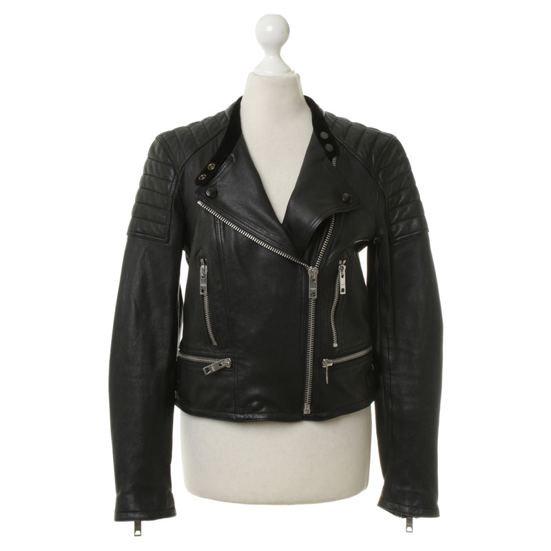 Burberry Leather jacket in black