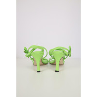Msgm Sandals Leather in Green