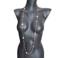 Chanel Set di collana di perle, collana & orecchini pastello