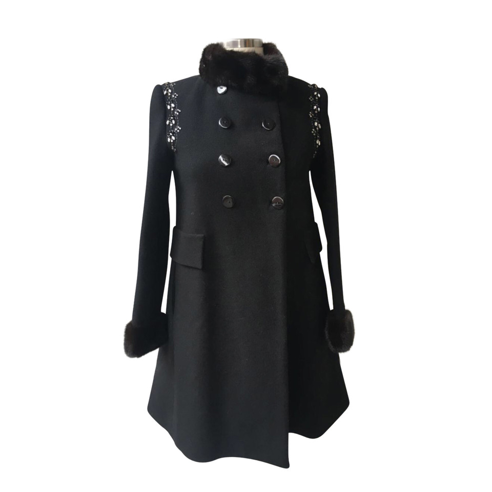 Blumarine Jacket/Coat in Black