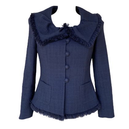 Christian Dior Blazer Wool in Blue