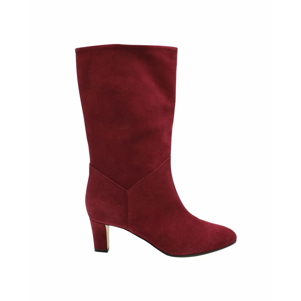 Alberta Ferretti Boots Leather in Red