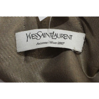 Yves Saint Laurent Kleid aus Seide in Ocker