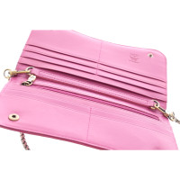 Mcm Täschchen/Portemonnaie aus Leder in Rosa / Pink