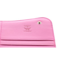 Mcm Täschchen/Portemonnaie aus Leder in Rosa / Pink