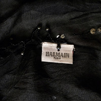 Balmain Foulard en soie noir