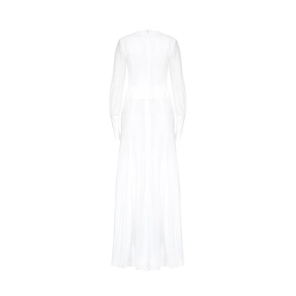 Genny Kleid aus Seide in Weiß