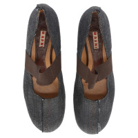 Marni Slippers/Ballerinas Leather in Grey