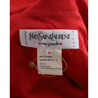 Saint Laurent Jacke/Mantel aus Wolle in Rot