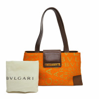 Bulgari Handtasche aus Canvas in Orange