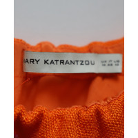 Mary Katrantzou Robe en Viscose en Orange
