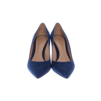 Gianvito Rossi Pumps/Peeptoes aus Leder in Blau