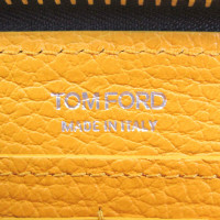 Tom Ford Täschchen/Portemonnaie aus Leder in Grau