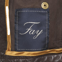 Fay Jacket/Coat Leather in Brown