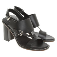 Tod's Sandales en Cuir verni en Noir