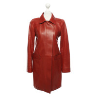 Gucci Jacket/Coat Leather in Red