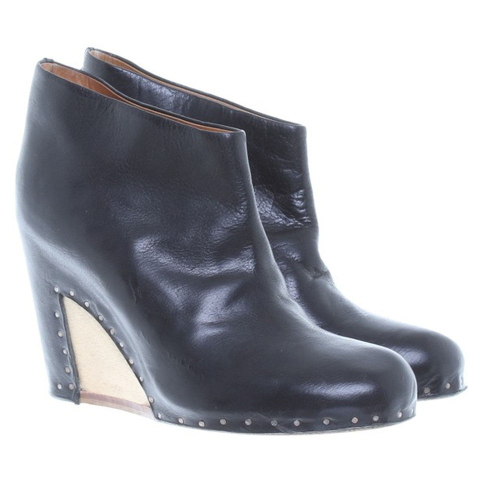 Maison Martin Margiela Schwarze Wedges aus Glattleder