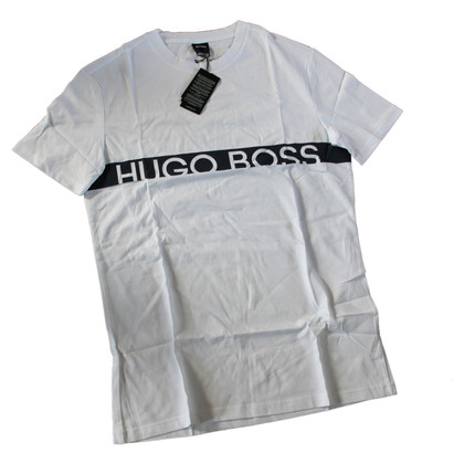 Hugo Boss Oberteil aus Baumwolle in Weiß